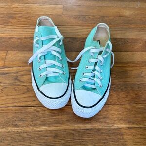 Cyan Converse Low-Top Sneakers